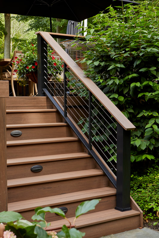 TimberTech AZEK decking in English Walnut - Vintage Collection