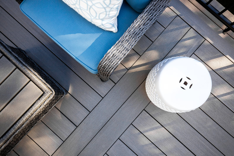 FiberOn Decking, Promenade Collection in Shaded Cay